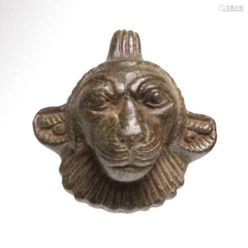 Head of a Lion Amulet - Egypt ca 300 BC (1)