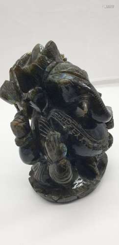 Lepidolite Figurines - Ganesh - 6×3.5×6 in - 2600 g - (1)