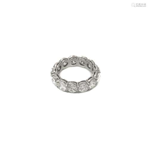 Diamond and Platinum Eternity Band