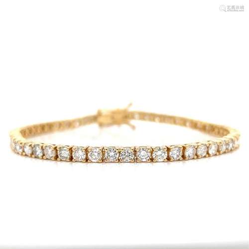 Diamond and 14K Bracelet