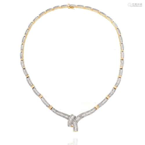 Diamond and 14K Necklace