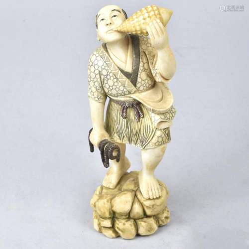 Antique Japanese Okimono Figurine