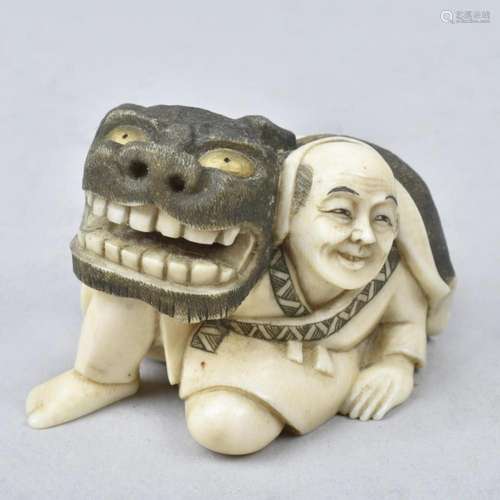 Antique Japanese Okimono Netsuke Figurine