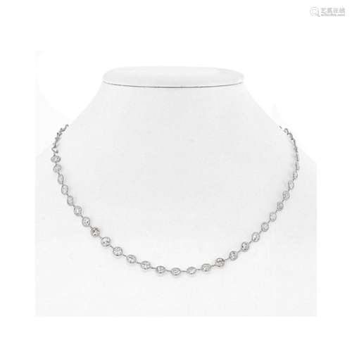 Diamond and Platinum Necklace