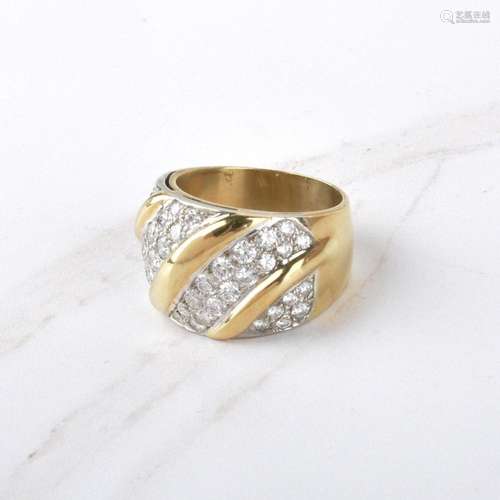 Diamond and 18K Ring