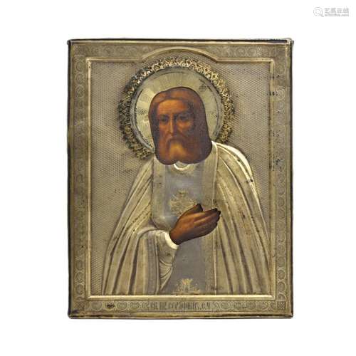 Early 20th C. Russian Wooden Icon