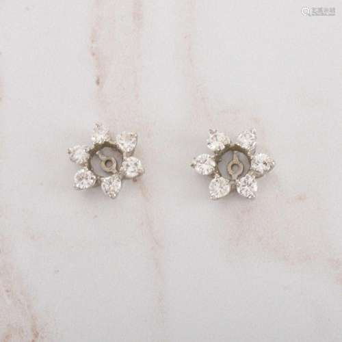 Diamond and 14K Ear Stud Jackets