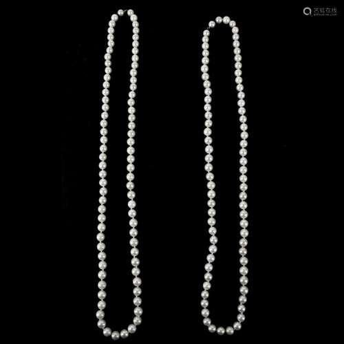 Two Pearl Necklaces