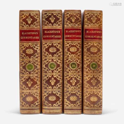 [Americana] [Law] Blackstone, William Commentaries on the La...