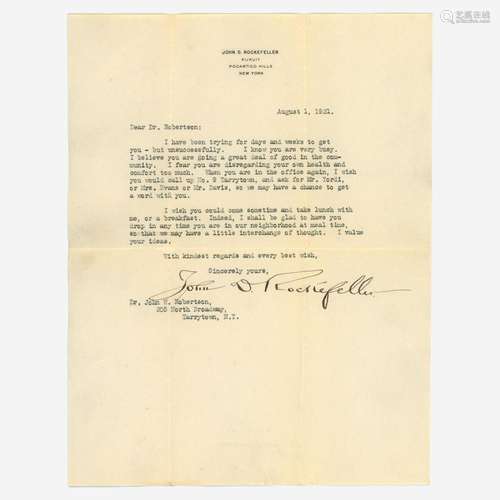 [Business, Industry & Finance] Rockefeller, John D. Type...