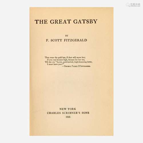 [Literature] Fitzgerald, F. Scott The Great Gatsby