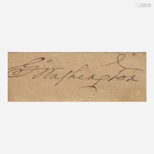 [Presidential] Washington, George Cut Signature