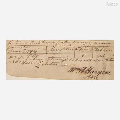 [Presidential] Harrison, William Henry Manuscript Document, ...