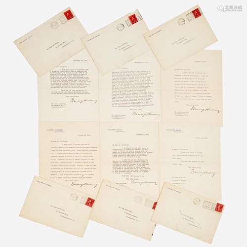 [Presidential] Harding, Warren G. Group of 6 Typed Letters, ...