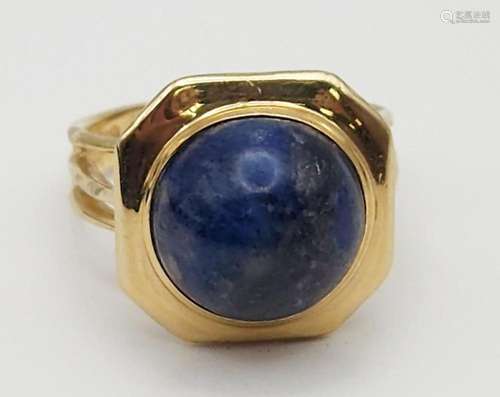 BLUE LAPIS 14k FASHION RING