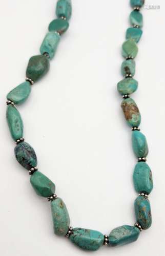 TURQUOISE & STERLING SOUTHWEST NECKLACE