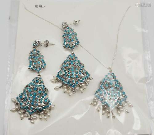 SLEEPING BEAUTY & STERLING JEWELRY SET