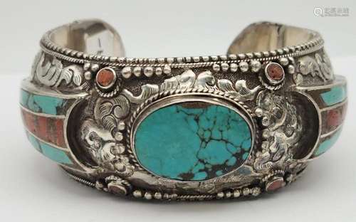 SOUTHWESTERN STERLING ARM BAND/CUFF