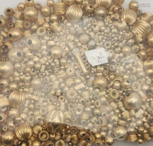 14k GOLD BEADS / JEWELERS LOT