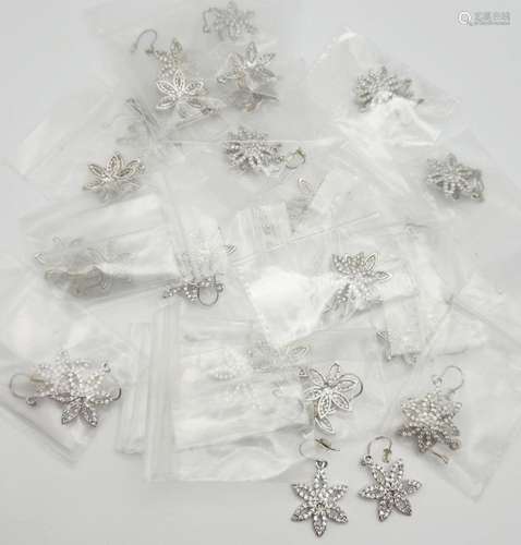 (20 pc) STERLING EARRING JEWELERS LOT