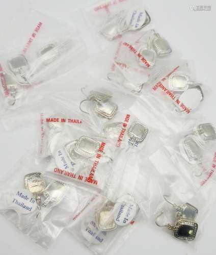 (13 pc) STERLING EARRING JEWELERS LOT