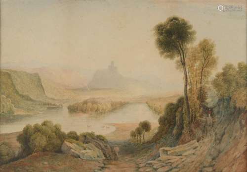 Copley FIELDING (1787-1855)
Paysage à la rivière, un ch