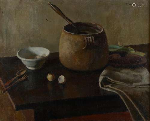 Pierre JOUFFROY (1912-2000).
La table.
Huile sur toile