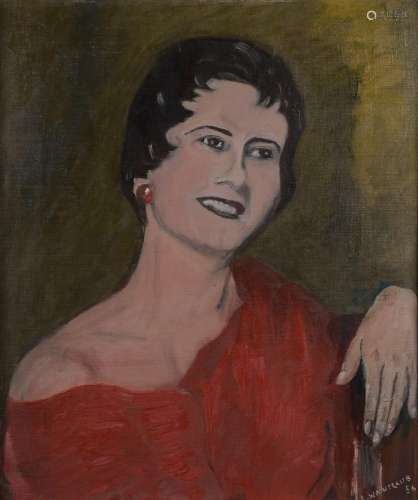 L. WAINTRAUB (actif vers 1950).<br/>Portrait de Madame...