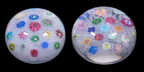 VINTAGE BACCARAT ART GLASS PAPERWEIGHTS