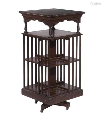 VICTORIAN REVOLVING BOOKCASE