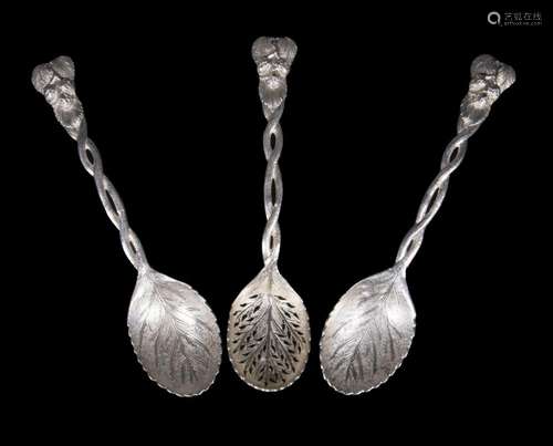 VICTORIAN SILVER SERVING SPOONS