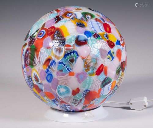 SPHERICAL ART GLASS TABLE LAMP