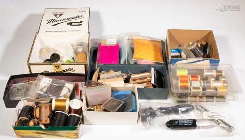 COLLECTION OF DRY FLY TYING MATERIALS