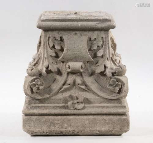 CAST STONE COLUMN CAPITAL