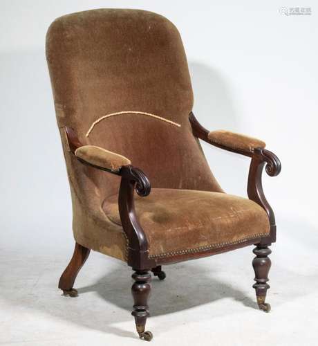 VICTORIAN ROSEWOOD ARMCHAIR