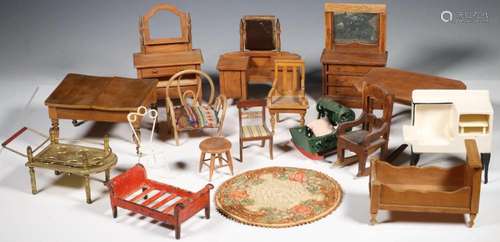 (46 PCS) DOLLHOUSE FURNISHINGS