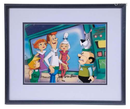 ORIGINAL HANNA BARBERA CARTOON CELL, SIGNED AND FRAMED