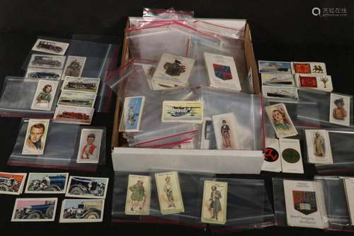 COLLECTION OF (100S) BRITISH CIGARETTE CARDS & (6) ALBUM...