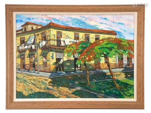 LATE 20TH C. CUBAN PLEIN AIR PAINTING