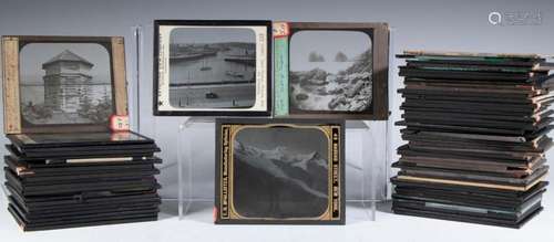 MAGIC LANTERN SLIDES (22) US WEST & (43) NATURE, FOR A T...