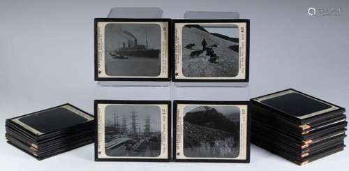 (34) MAGIC LANTERN SLIDES