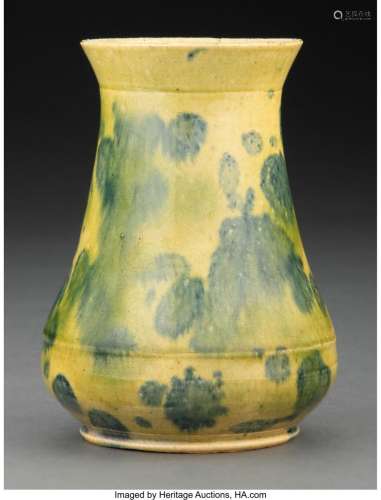 George E. Ohr (American, 1857-1918) Vase, circa 1895 5-1/8 x...