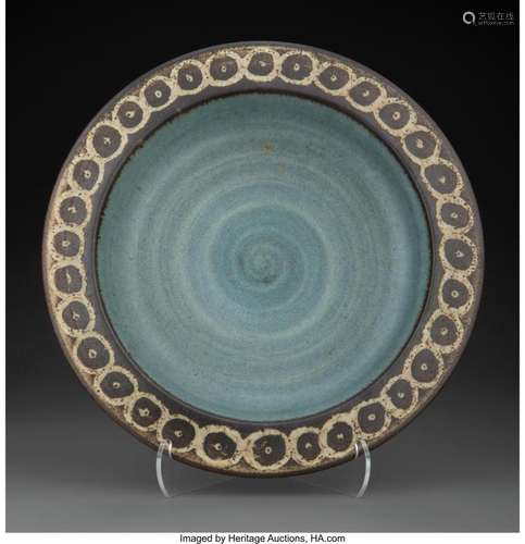 Harrison McIntosh (American, 1914-2016) Low Bowl Glazed ston...