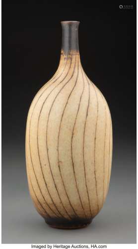 Harrison McIntosh (American, 1914-2016) Striped Vase Glazed ...