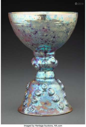 Beatrice Wood (American, 1893-1998) Large Chalice Luster-gla...