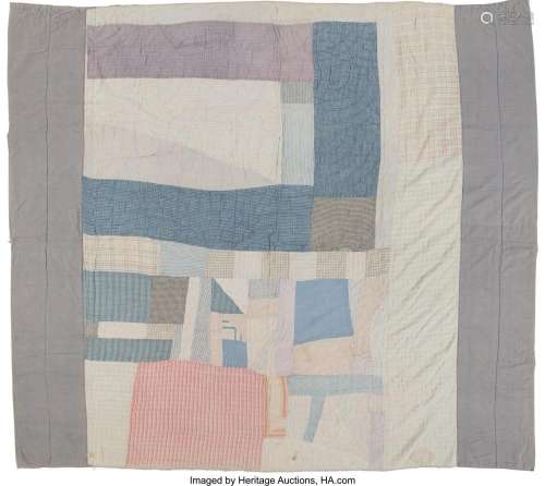 American School (20th Century) Abstract Picture Quilt, circa...
