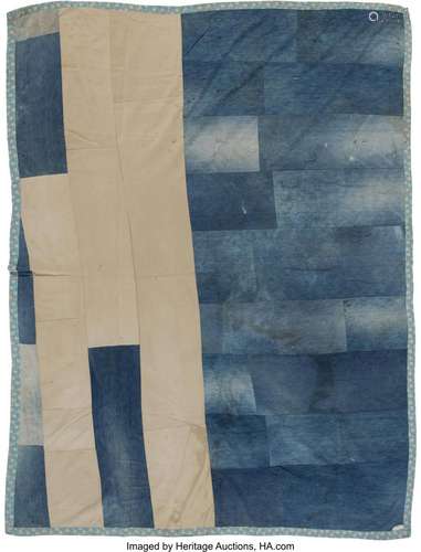 American School (20th Century) Work Jeans Quilt, circa 1980 ...