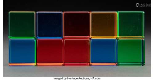 VASA (Yugoslavian/American, b. 1933) Ten Cubes, 1988 Cast ac...