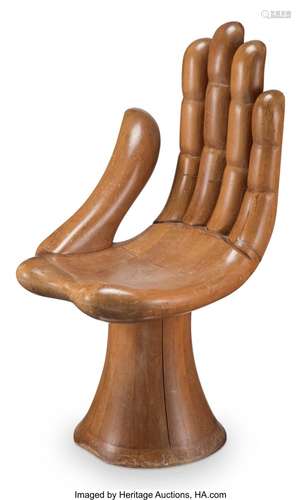 Pedro Friedeberg (Italian/Mexican, b. 1936) Hand Chair Mahog...