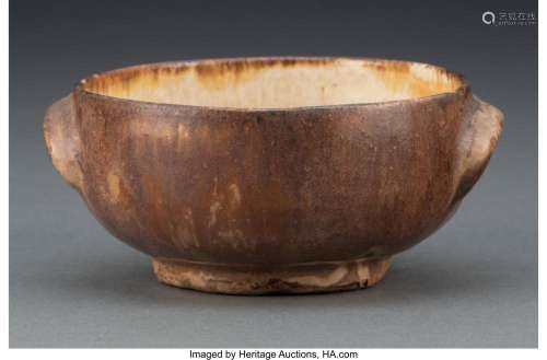 Lucie Rie (Austrian, 1902-1995) Two-Handled Bowl Glazed cera...